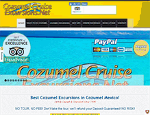 Tablet Screenshot of cozumelcruiseexcursions.net